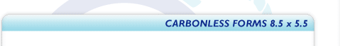 Carbonless Forms 8.5 x 5.5